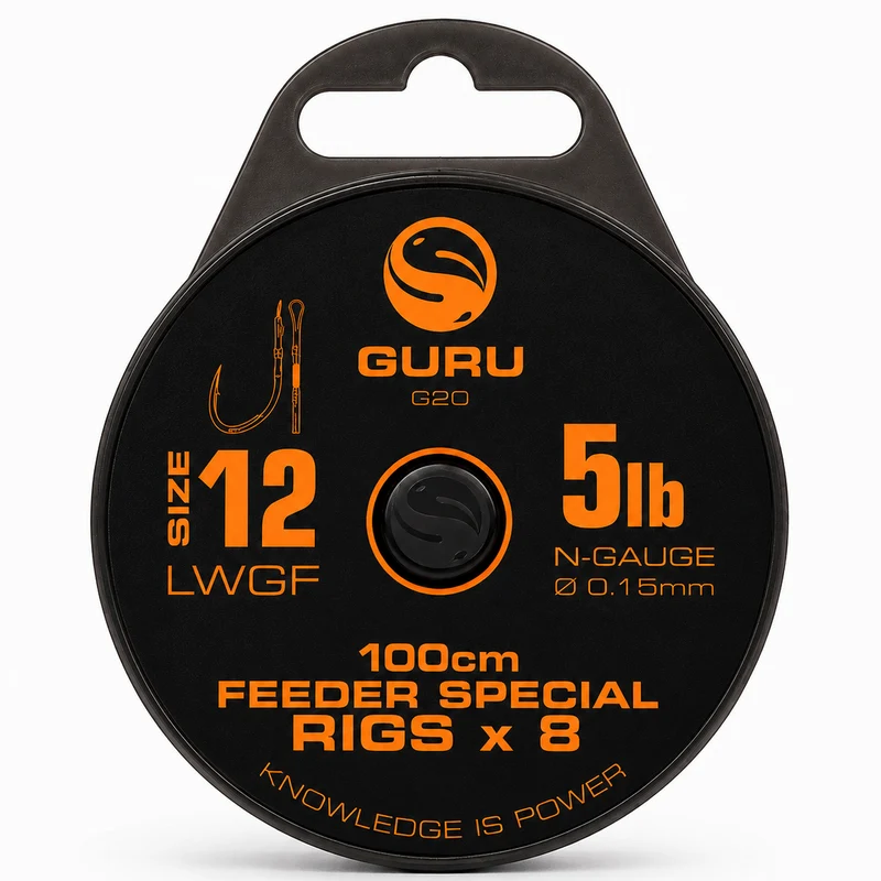 LWGF 100cm Feeder Special Barbed Rigs – 100 cm Onderlijnen met Weerhaak