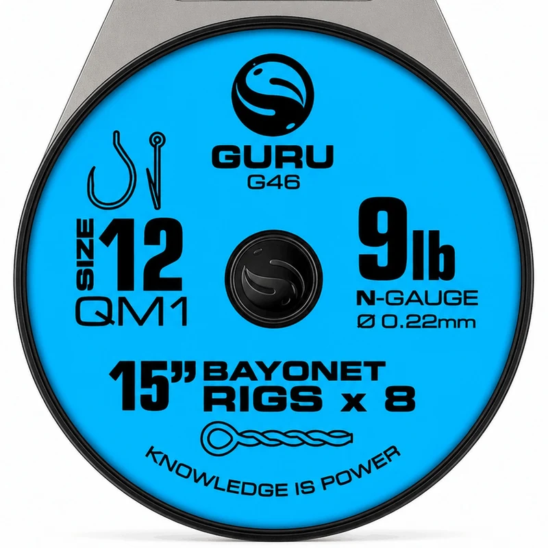 15" QM1 Bayonet Barbless Rigs – 38 cm Onderlijnen met Bayonet en zonder Weerhaak 💰