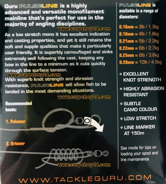 PULSE LINE 0.25mm - 300m – Nylon Vislijn