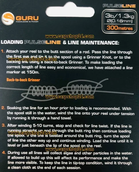 PULSE LINE 0.25mm - 300m – Nylon Vislijn