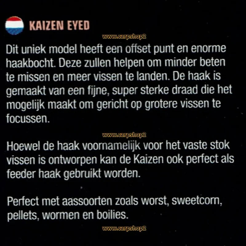 Kaizen Eyed Barbless – Haak met Oog en zonder Weerhaak