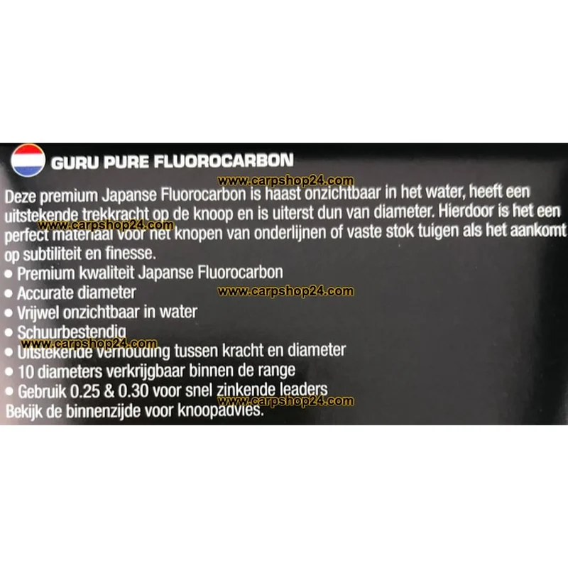 PURE FLUOROCARBON 50m – Fluorocarbon Vislijn
