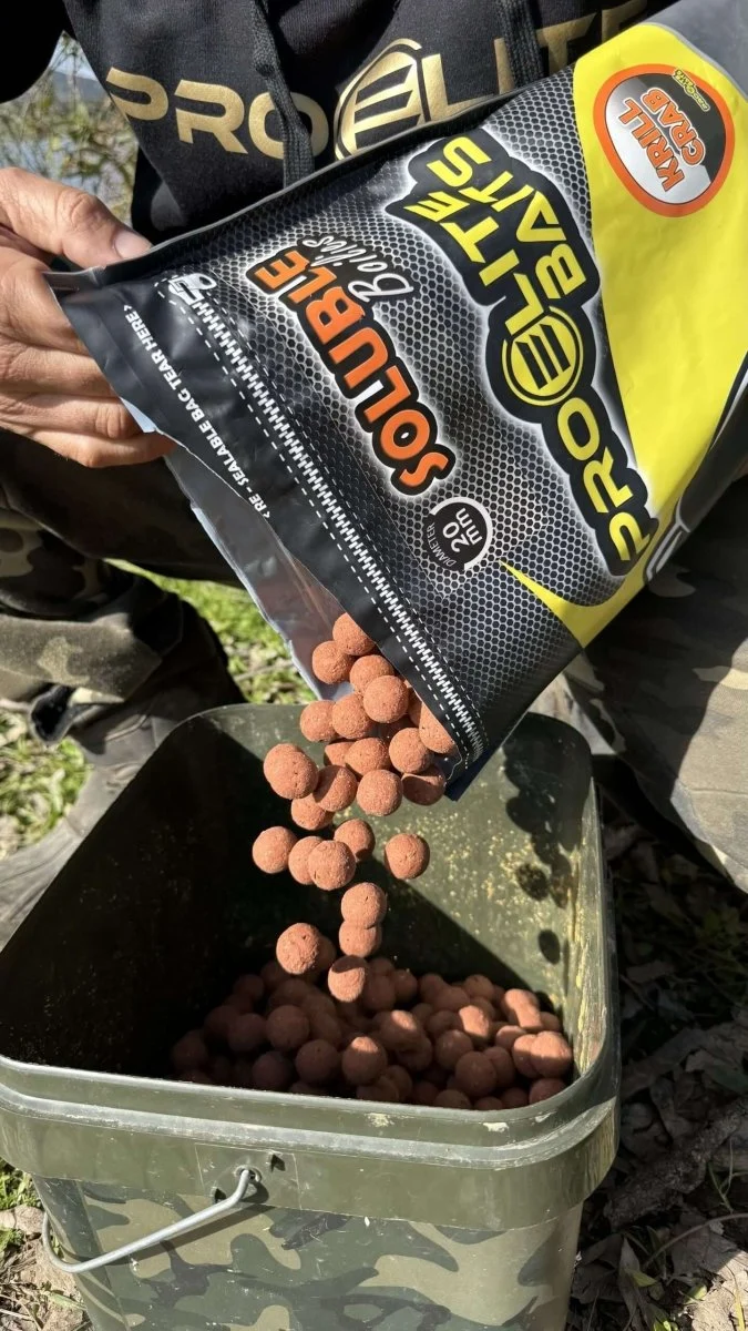 Bouillette Soluble Pro Elite Baits Krill Crab 20 mm 3,5 kg