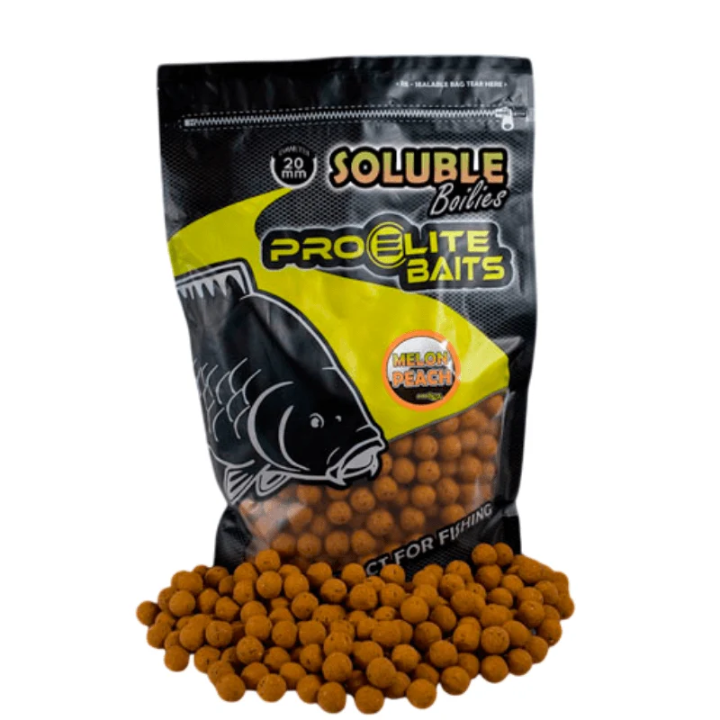 Bouillette Soluble Pro Elite Baits Melon & Peach 20 mm 3,5 kg