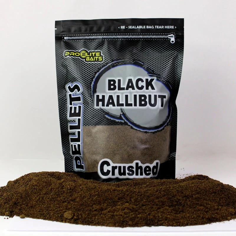 Pellets concassés Pro Elite Baits Halibut Noirs 900 g