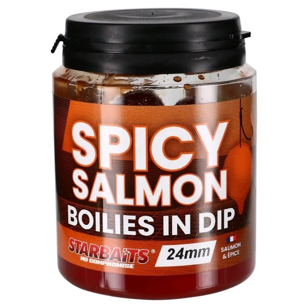 Bouillette in Dip Starbaits Spicy Salmon 24 mm