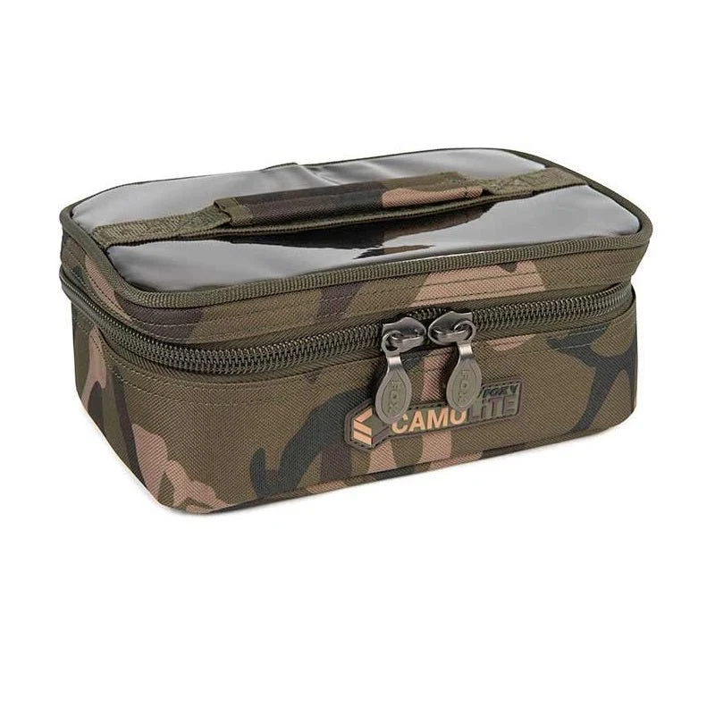 Sac de pêche de 8 pots à appâts Fox Camolite