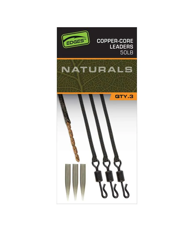 Copper-Core Bas de ligne Fox Edges Naturals 50 lb