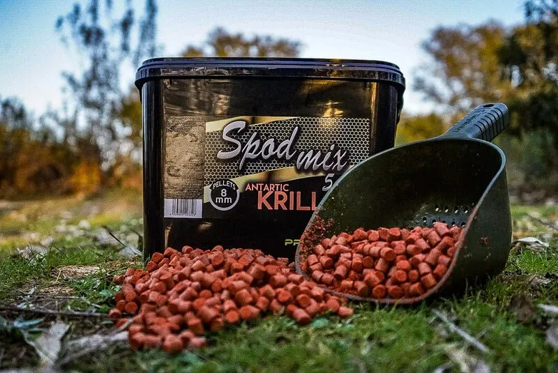Cube Pellets Spod Mix Pro Elite Baits Gold Antartic Krill 8mm 5kg