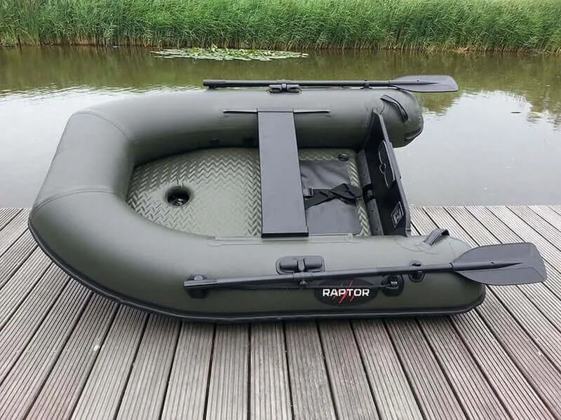 Bateau Raptor 200 X-Wide Vert avec plancher en aluminium