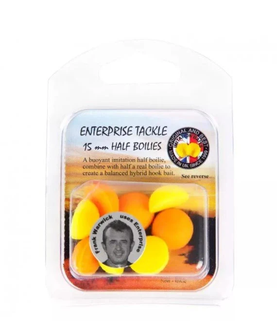 Half Boilies Enterprise Orange et Jaune 15 mm