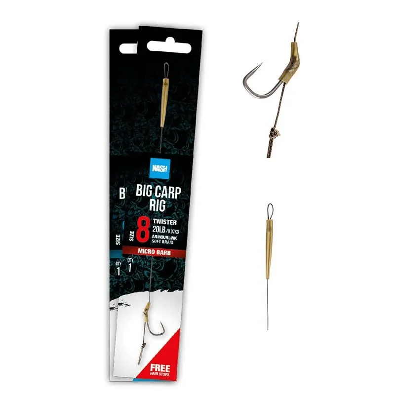 Hameçons montés Nash Big Carp Rig