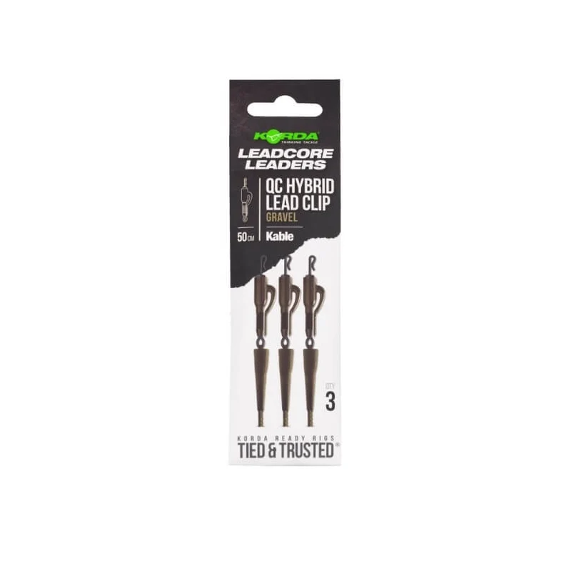 Leadcore Korda Lead Clip QC Kable Gravel 50 cm