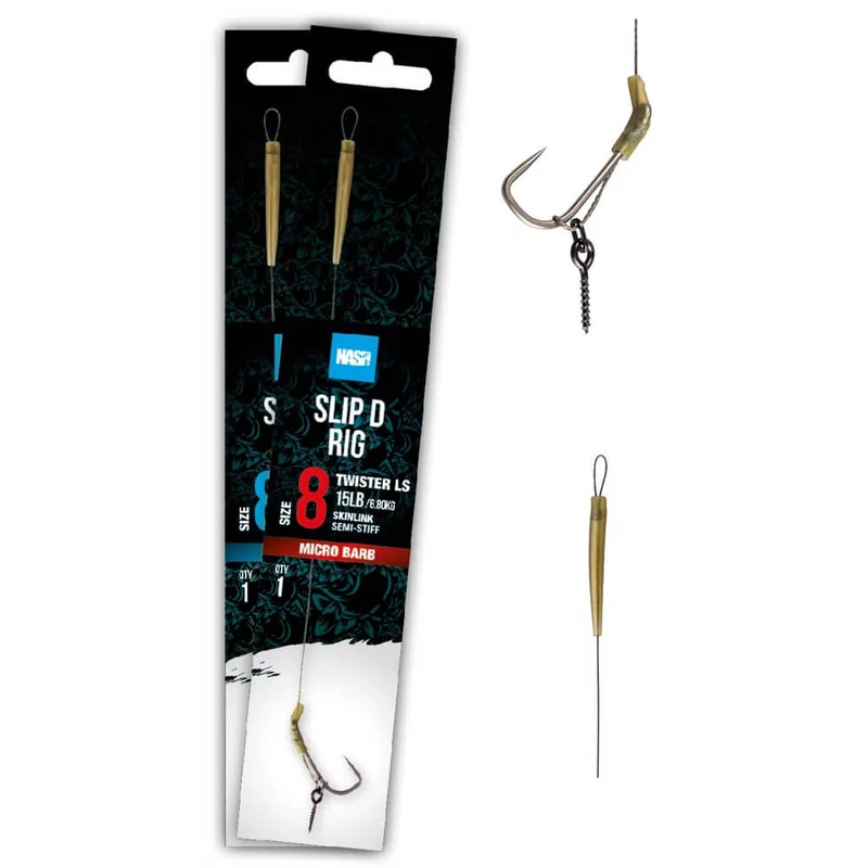Hameçons montés Nash Slip D Rig Barbed