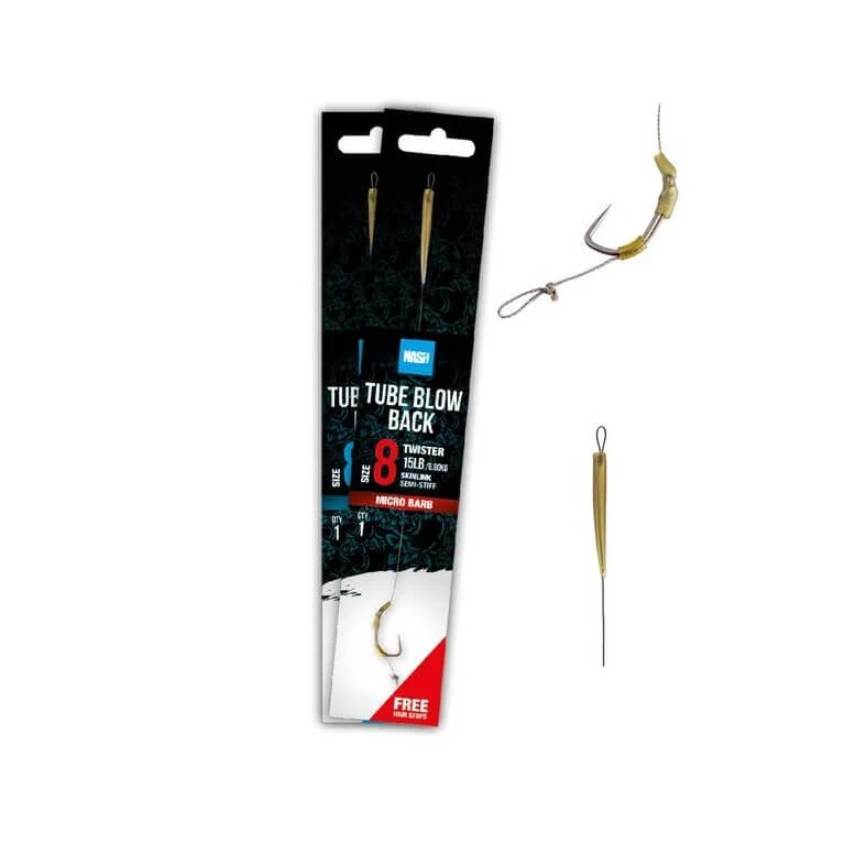 Hameçons montés Nash Tube Blow Back Rig