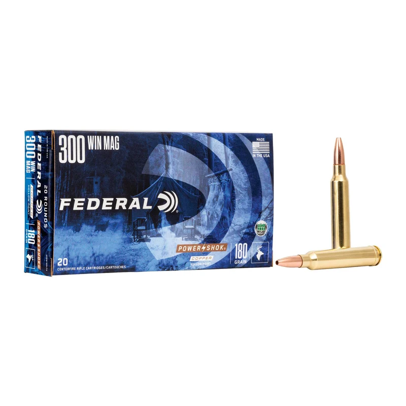 Munitions « Power-Shok Copper » – cal. 300 WIN MAG – 180 gr – 20/bte