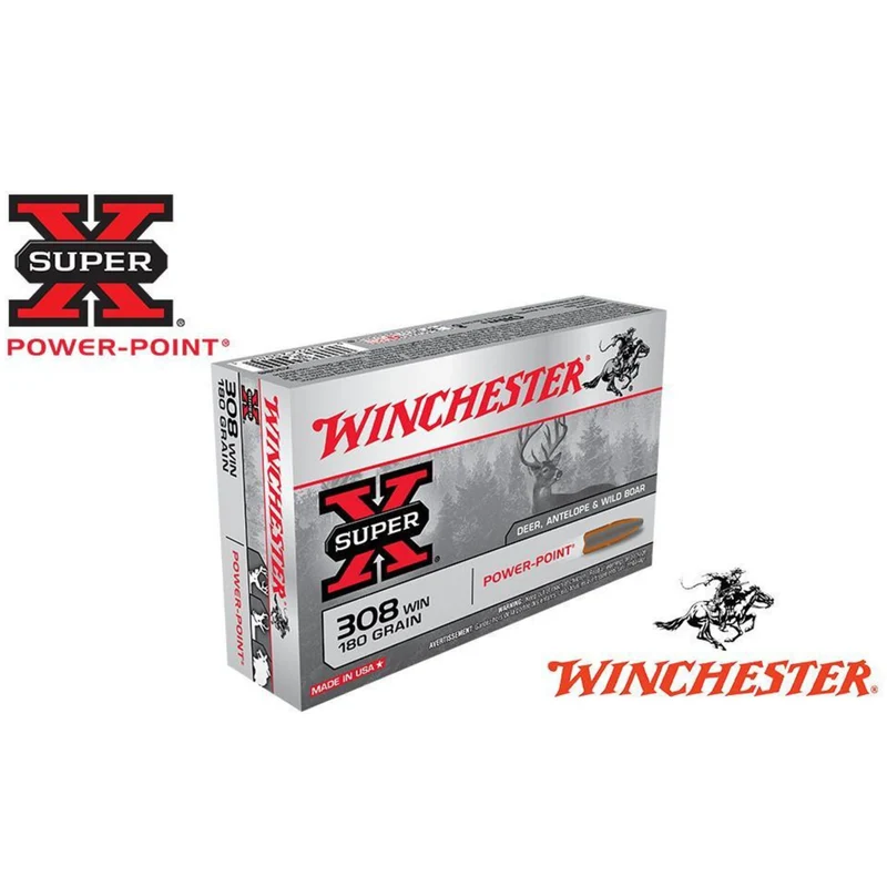Munitions « Power-Point » – cal. 308 WIN – 180 gr – 20/bte