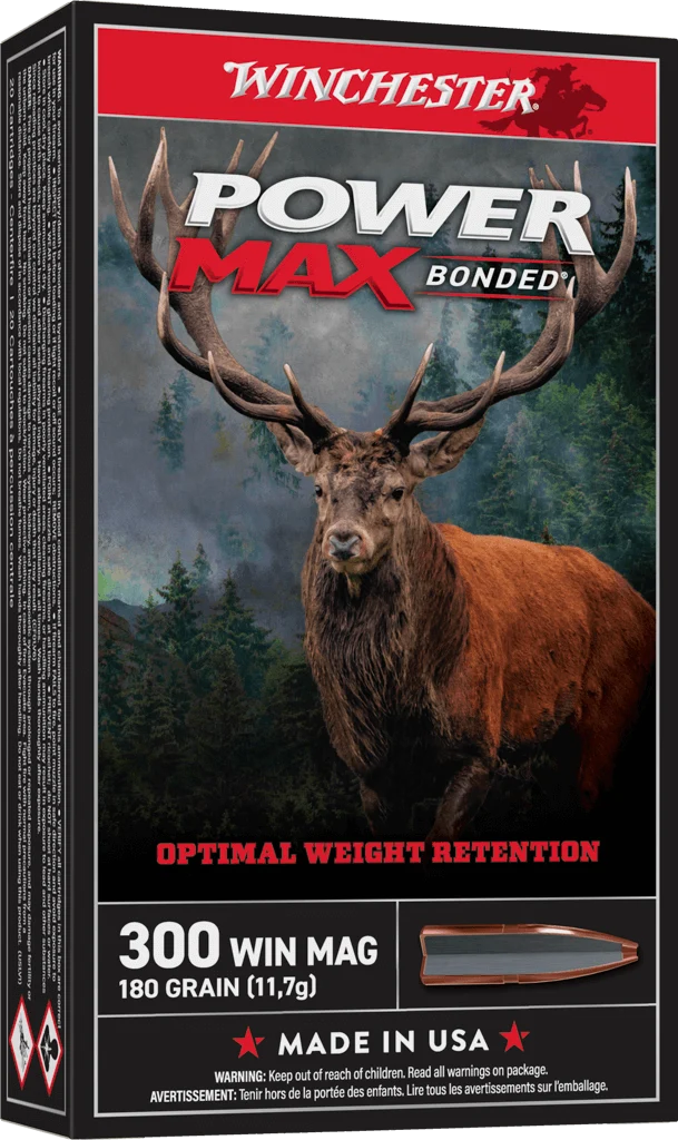 Munitions « Power MAX Bonded » – cal. 300 WIN MAG – 180 gr – 20/bte