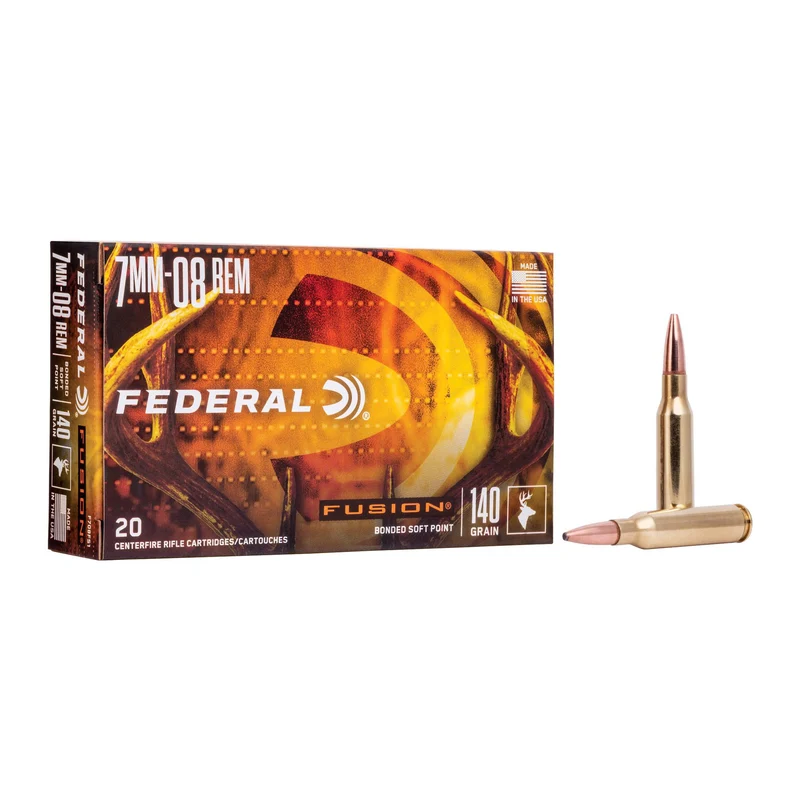 Munitions « Fusion » – cal. 7MM-08 REM – 140 gr – 20/bte