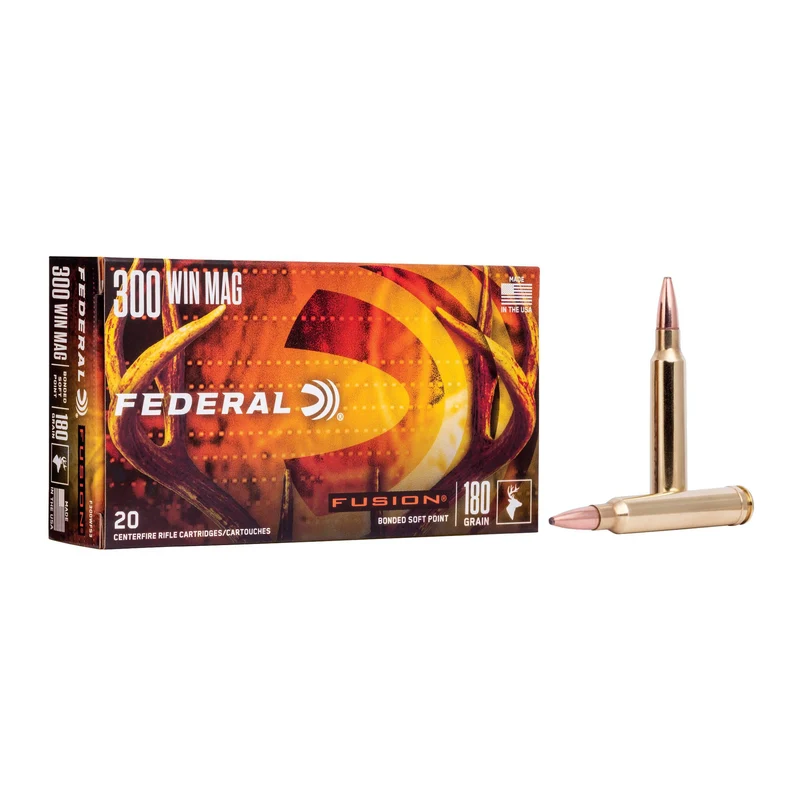 Munitions « Fusion » – cal. 300 WIN MAG – 180 gr – 20/bte