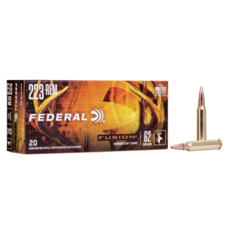 Munitions « Fusion » – cal. 223 REM – 62 gr – 20/bte