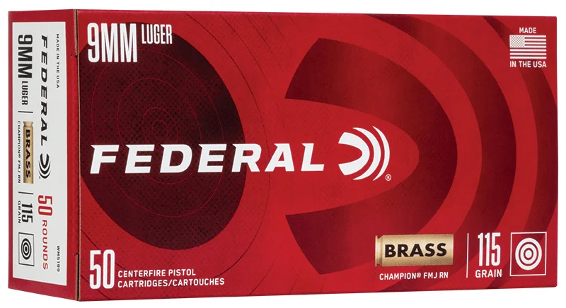 Munitions « Champion » – cal. 9MM LUGER – 115 gr – 50/bte