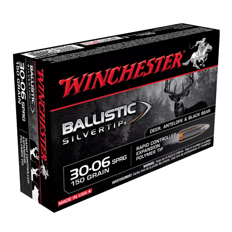 Munitions « Ballistic Silvertip » – cal. 30-06 SPRG – 150 gr – 20/bte