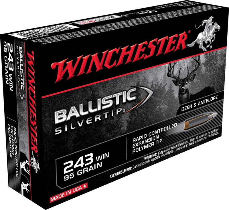 Munitions « Ballistic Silvertip » – cal. 243 WIN – 95 gr – 20/bte