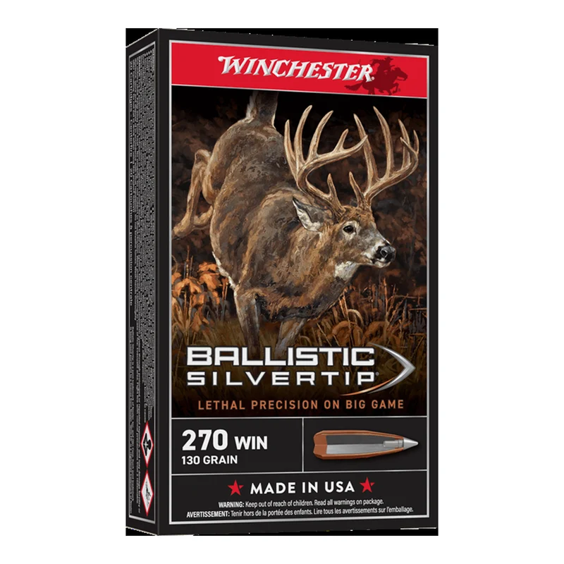Munitions « Ballistic Silvertip » – cal. 270 WIN – 130 gr – 20/bte
