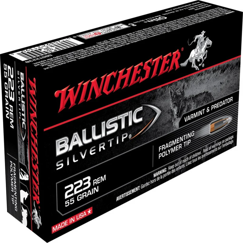Munitions « Ballistic Silvertip » – cal. 223 REM – 55 gr – 20/bte