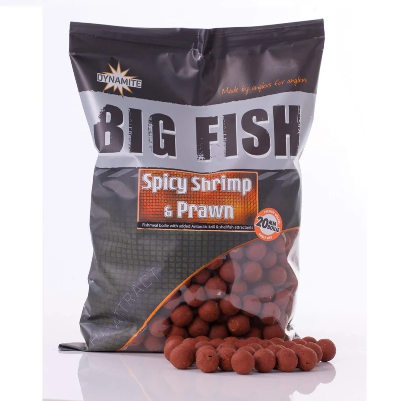 Bouillette Dynamite Baits Big Fish Spicy Shrimp Prawn 20 mm