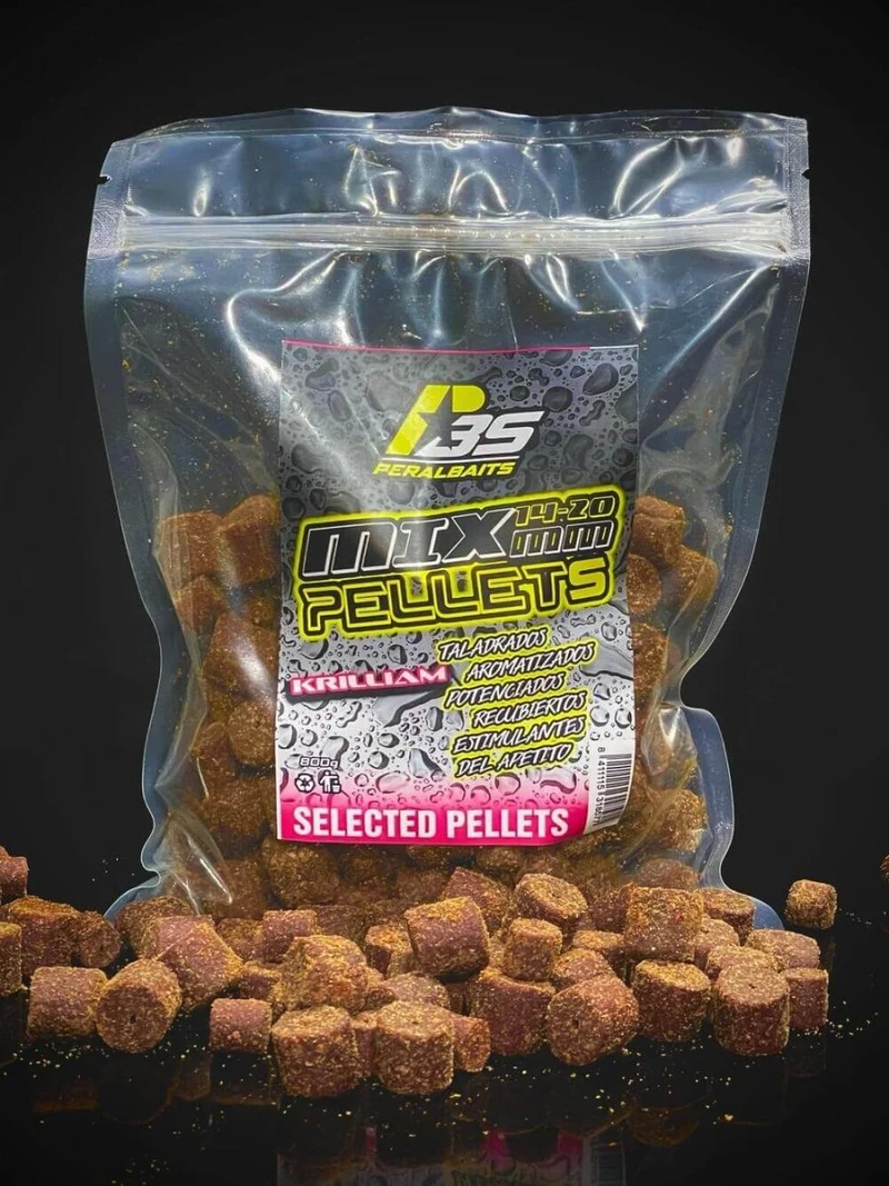 Mix Pellets Peralbaits Krilliam 14-20 mm
