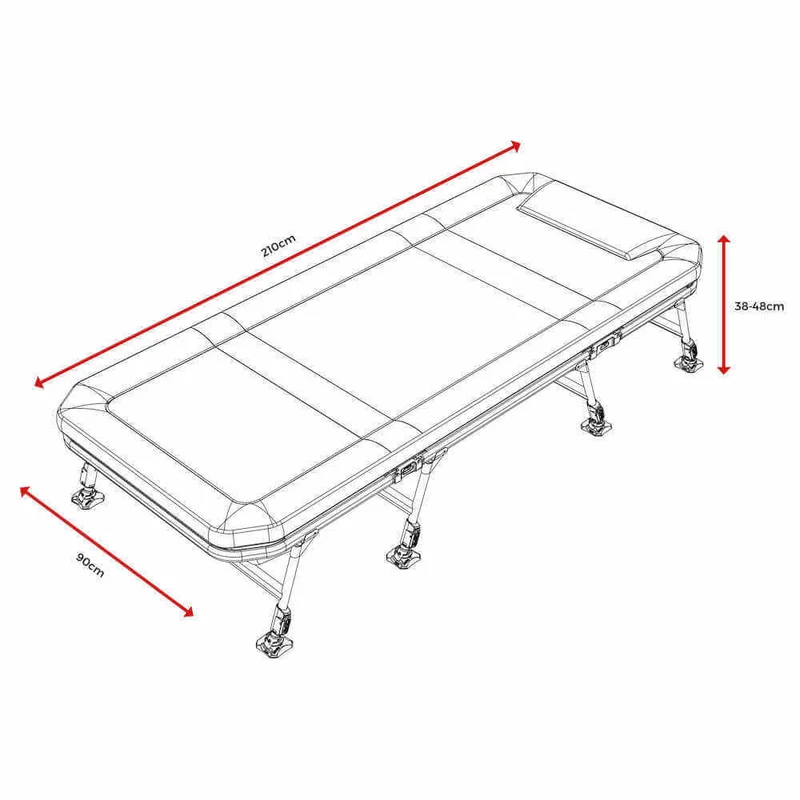 Bed Chair avec sac de couchage Avid Carp Benchmark Ultra X System 8 pieds