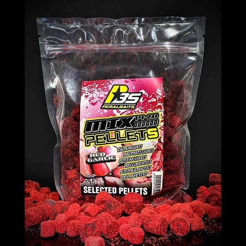 Mix Pellets Peralbaits Red Garlic 14-20 mm