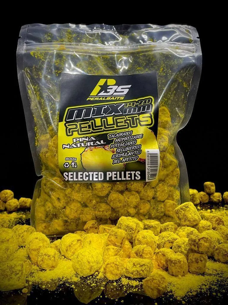 Mix Pellets Peralbaits Ananas Naturel 14-20 mm