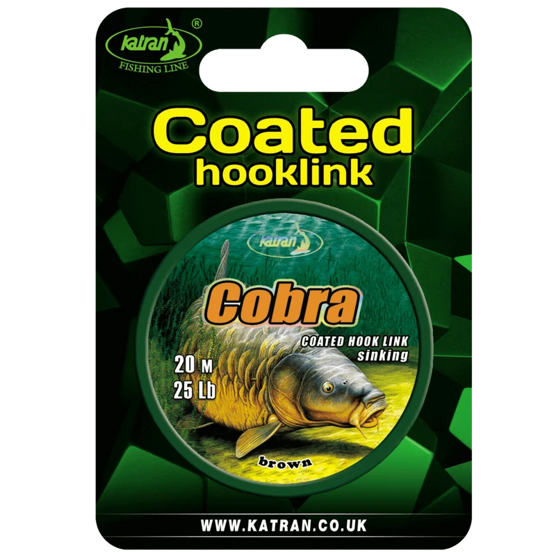 Tresse Katran Coated Hooklink Cobra 25 lb 20 m