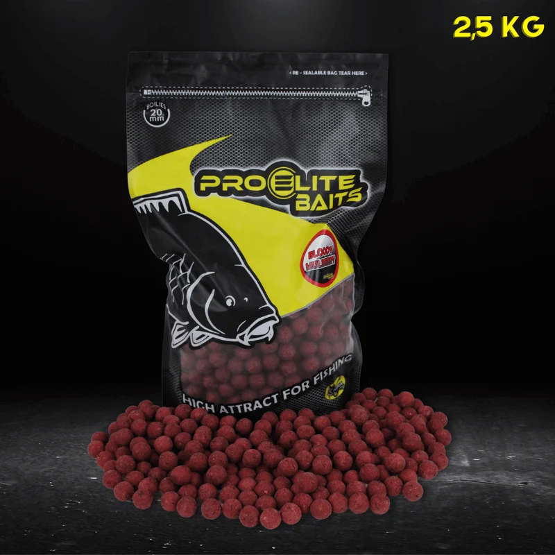 Bouillette Pro Elite Baits Bloody Mulberry 20 mm 2,5 kg