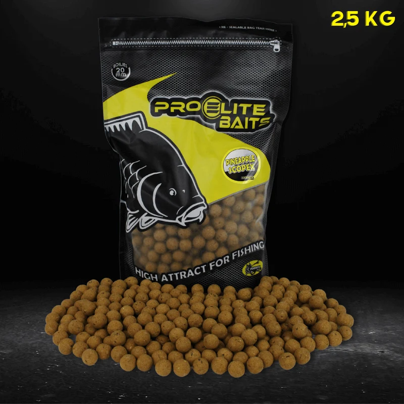 Bouillette Pro Elite Baits Ananas Scopex 20 mm 2,5 kg