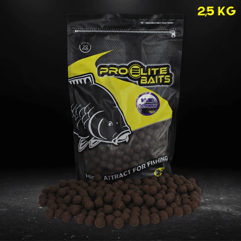 Bouillette Pro Elite Baits Squid Octopus 20 mm 2,5 kg