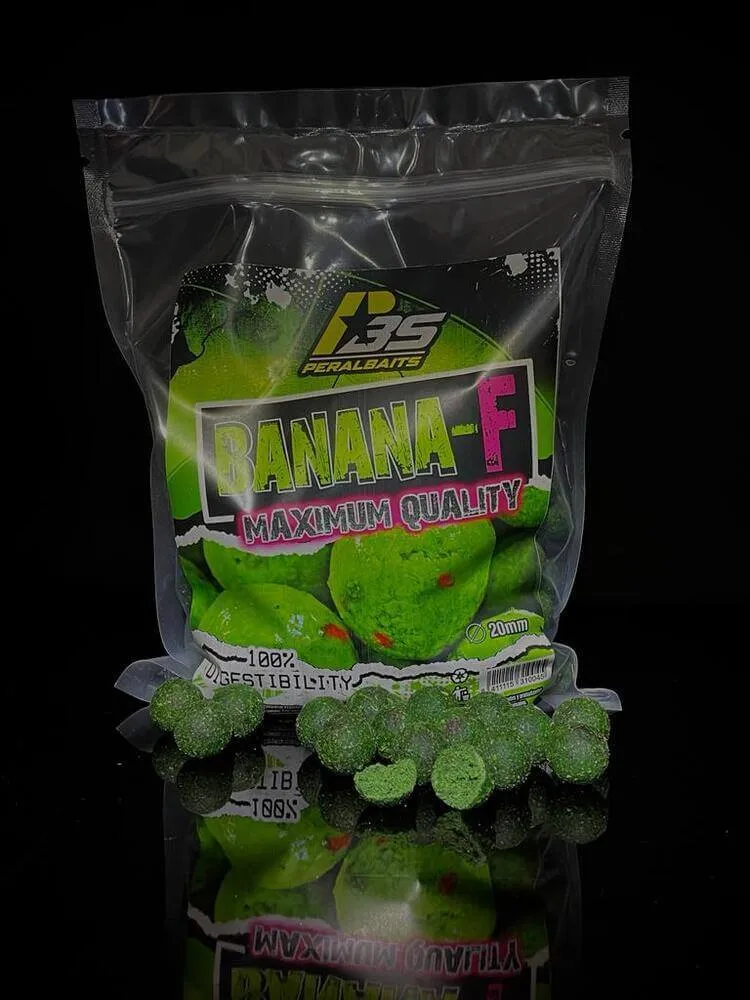 Bouillette Peralbaits Banana Fraise 20 mm