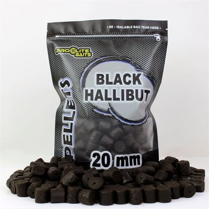 Pellets Percés Pro Elite Baits Black Halibut 20 mm 900 g