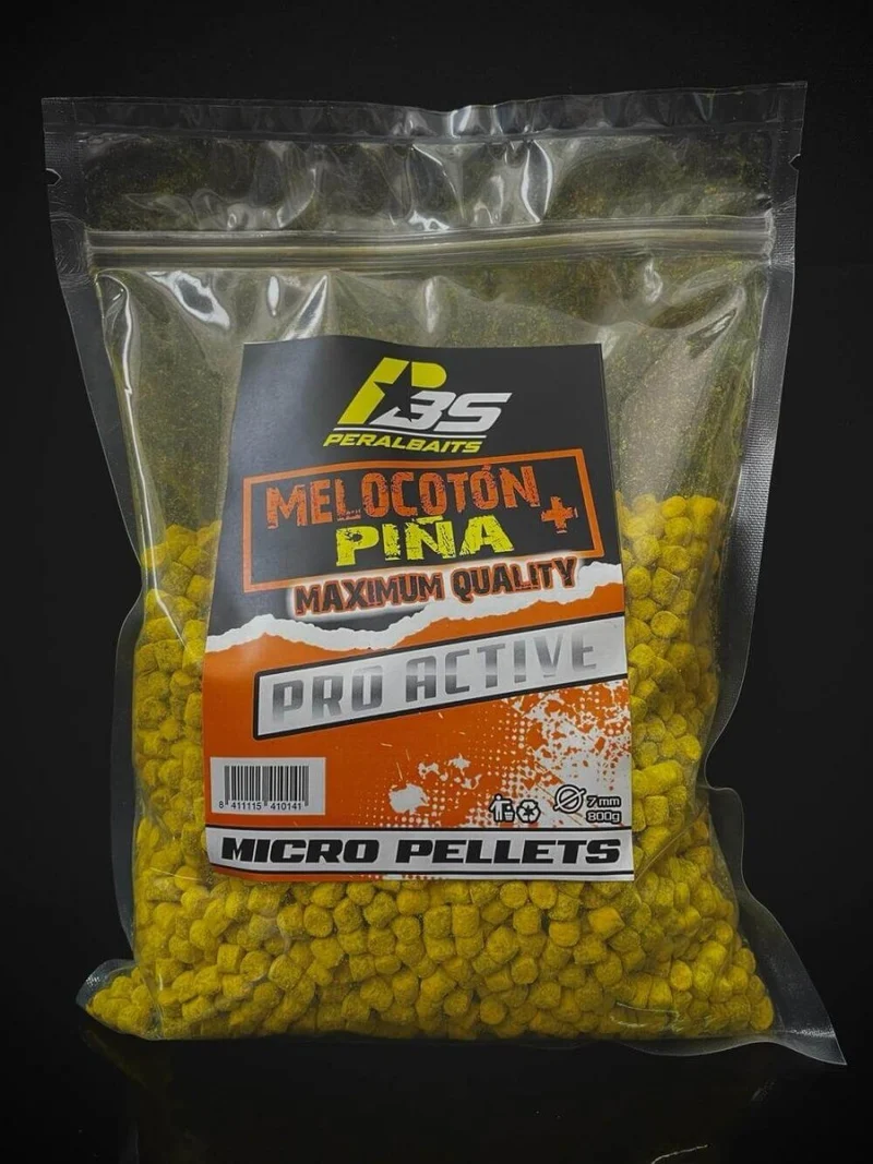 Micro Pellets Peralbaits Pêche Ananas 7 mm