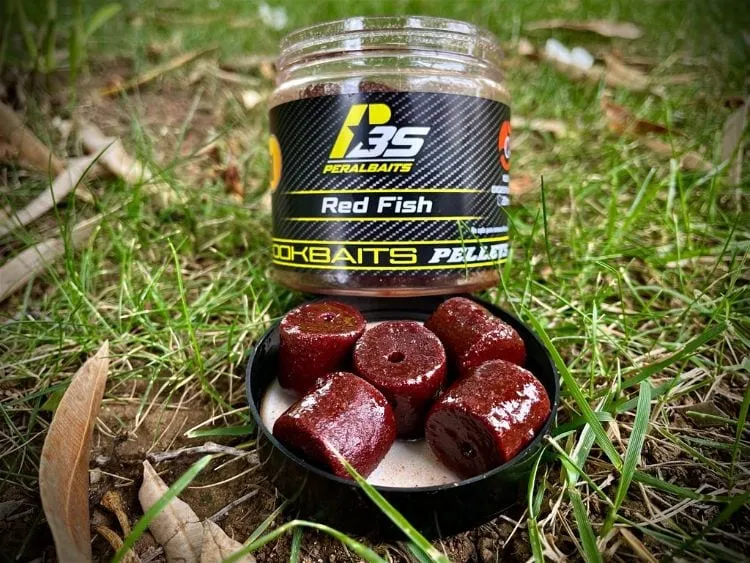 Hook Baits Pellets Peralbaits Red Fish 20mm
