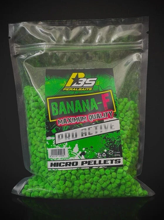 Micro Pellets Peralbaits Banana Fraise 7 mm