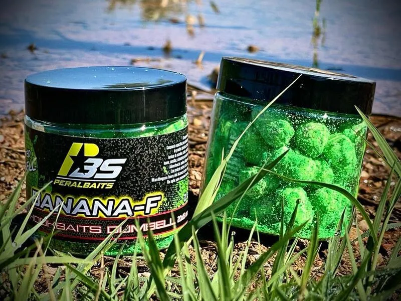 Hook Baits Dumbells Peralbaits Banana Fraise 20 x 15 mm
