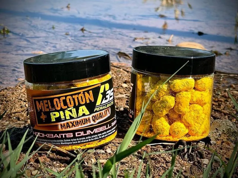 Hook Baits Dumbells Peralbaits Pêche Ananas 20 x 15 mm
