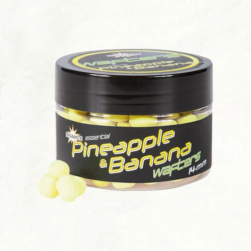 Wafters Dumbells Dynamite Baits Fluo Ananas Banana 14 mm