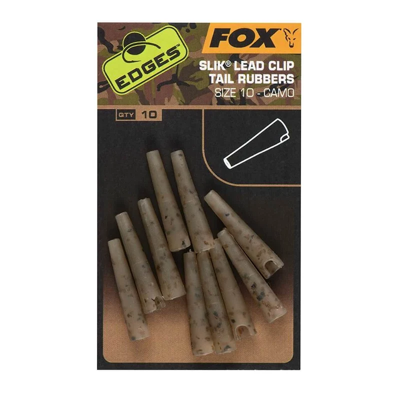 Sécurité Lead Clip Tail Rubbers Fox Camouflage 10