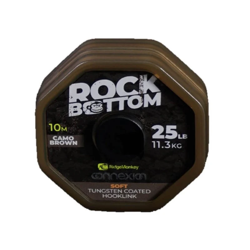 Tresse Ridge Monkey Tungstène Rock Bottom Semi Camo Marron 25 lb 10 m
