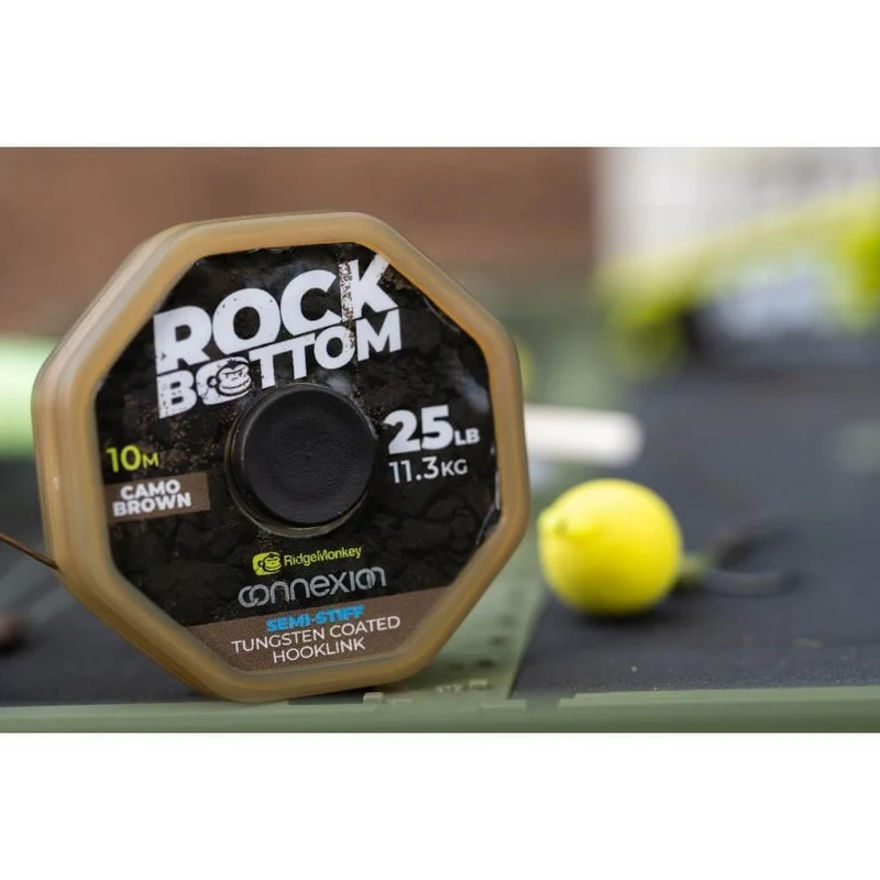 Tresse Ridge Monkey Tungstène Rock Bottom Semi Camo Marron 25 lb 10 m